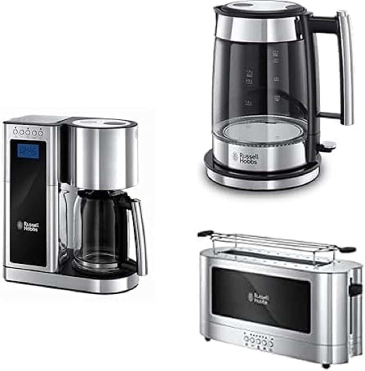 Test du set petit-déjeuner Russell Hobbs Elegance : cafetière, bouilloire et grille-pain