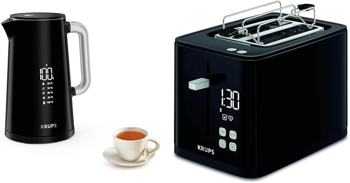 Test : krups Smart'n Light bouilloire et grille-pain numériques