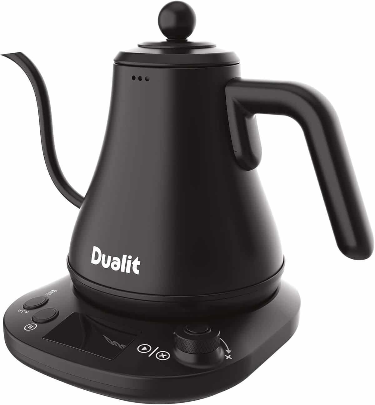 Test : bouilloire électrique Dualit température réglable, design vintage