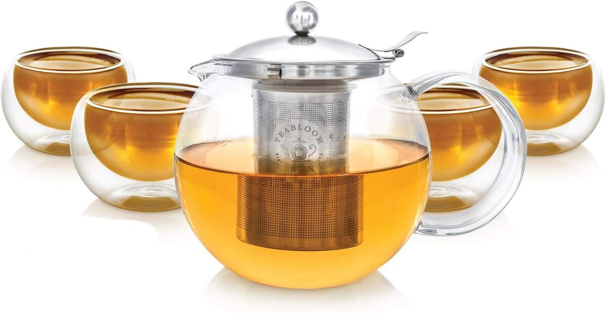Test : service à thé Classica de Teabloom, théière en verre 1200 ml et tasses à double paroi