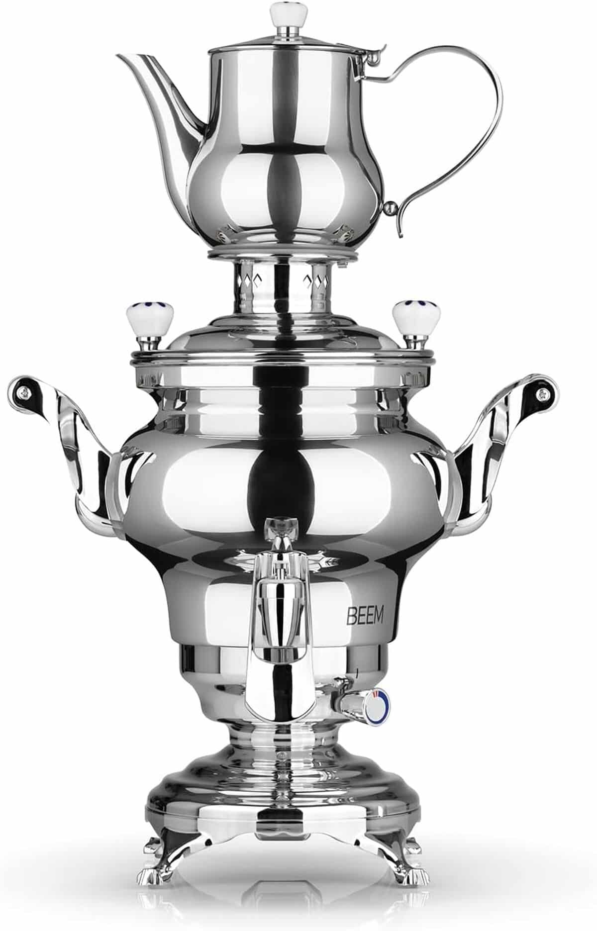 Test du samovar BEEM Odessa : bouilloire électrique 3L en acier inoxydable 1800W