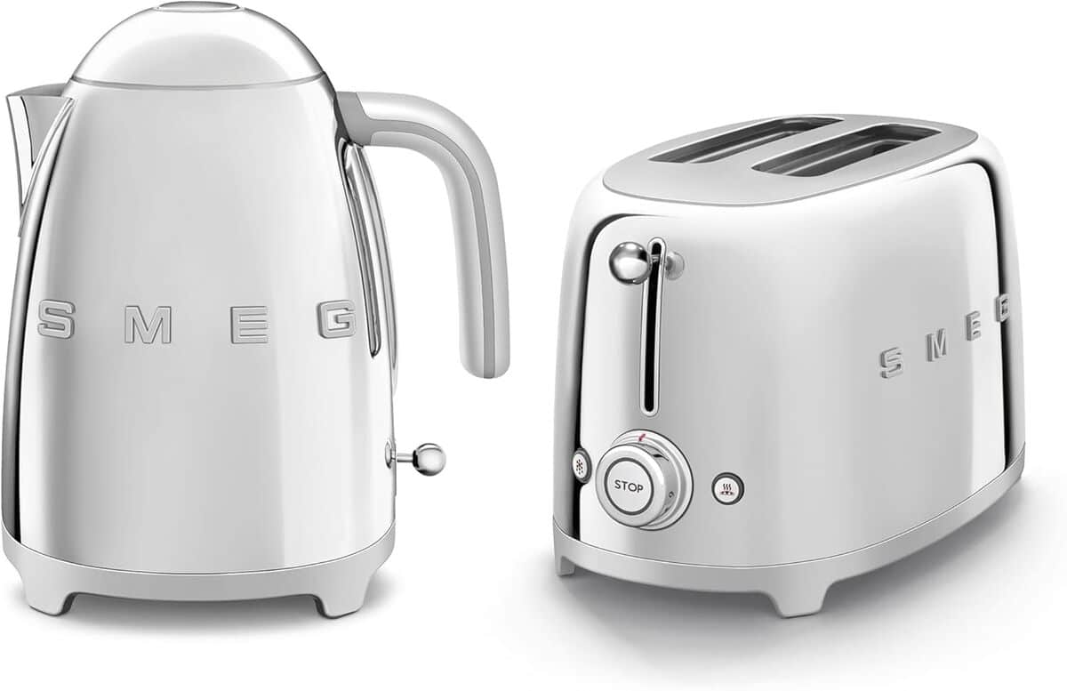 Test : bouilloire Smeg KFL03SSUK et grille-pain TSF01SSUK chromés