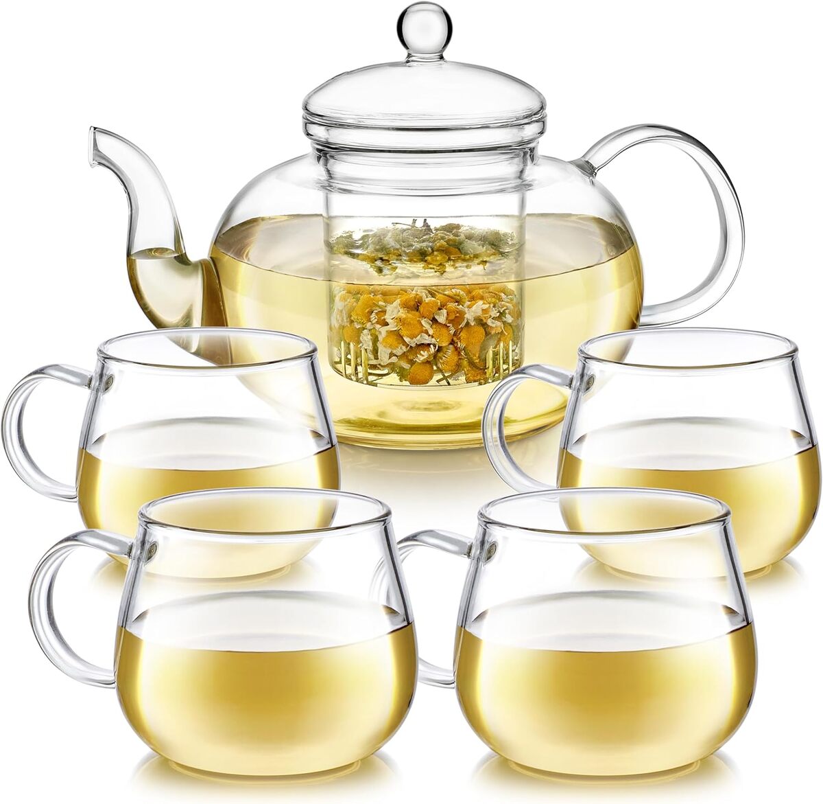 Test : théière en verre Teabloom avec infuseur et tasses