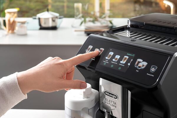 De'Longhi Eletta Explore ECAM452.57.G, Machine à Café Barista avec LatteCrema Hot and Cool, Machine à Espresso, Machine à Café Automatique, Extraction Froide, Gris Foncé