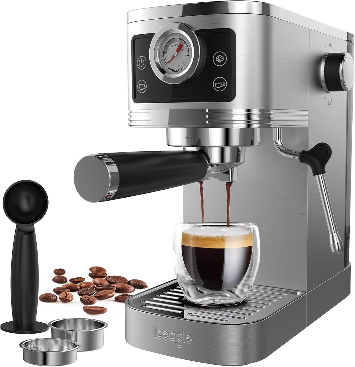 Test : machine à café iceagle 20-Bar avec mousseur à lait