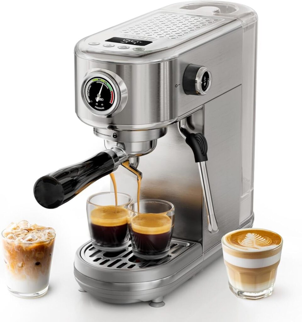 Test : machine à expresso HIBREW H10B en acier brossé