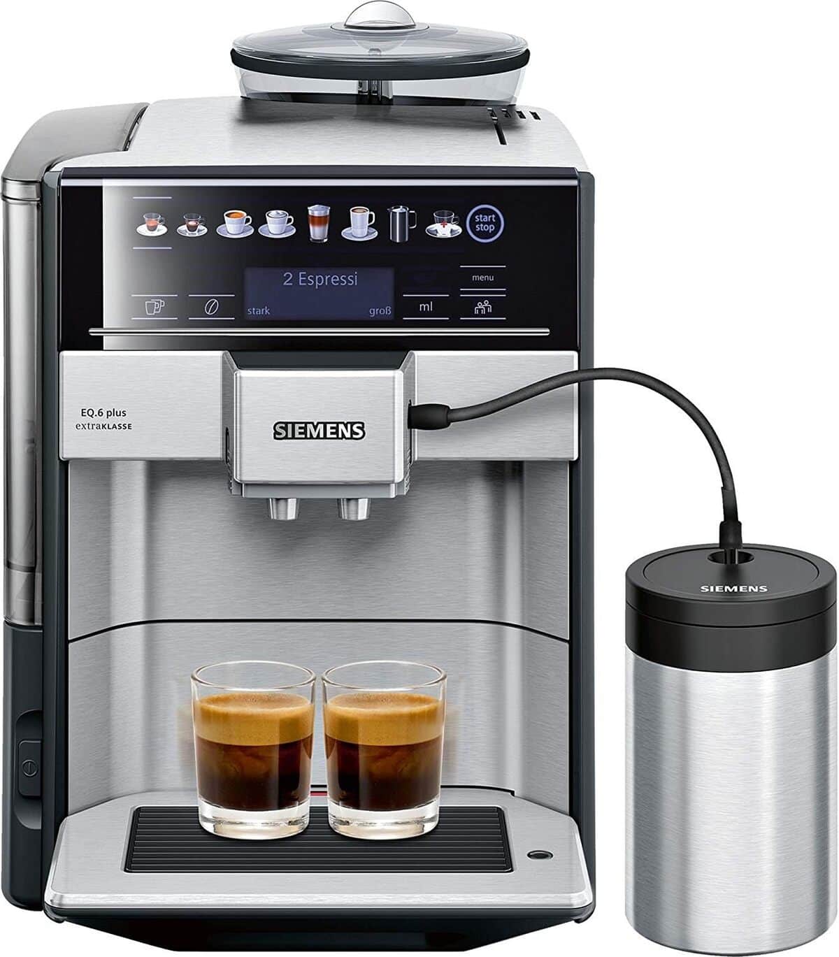 Test : siemens EQ.6 plus, machine à expresso automatique 1, 7 L