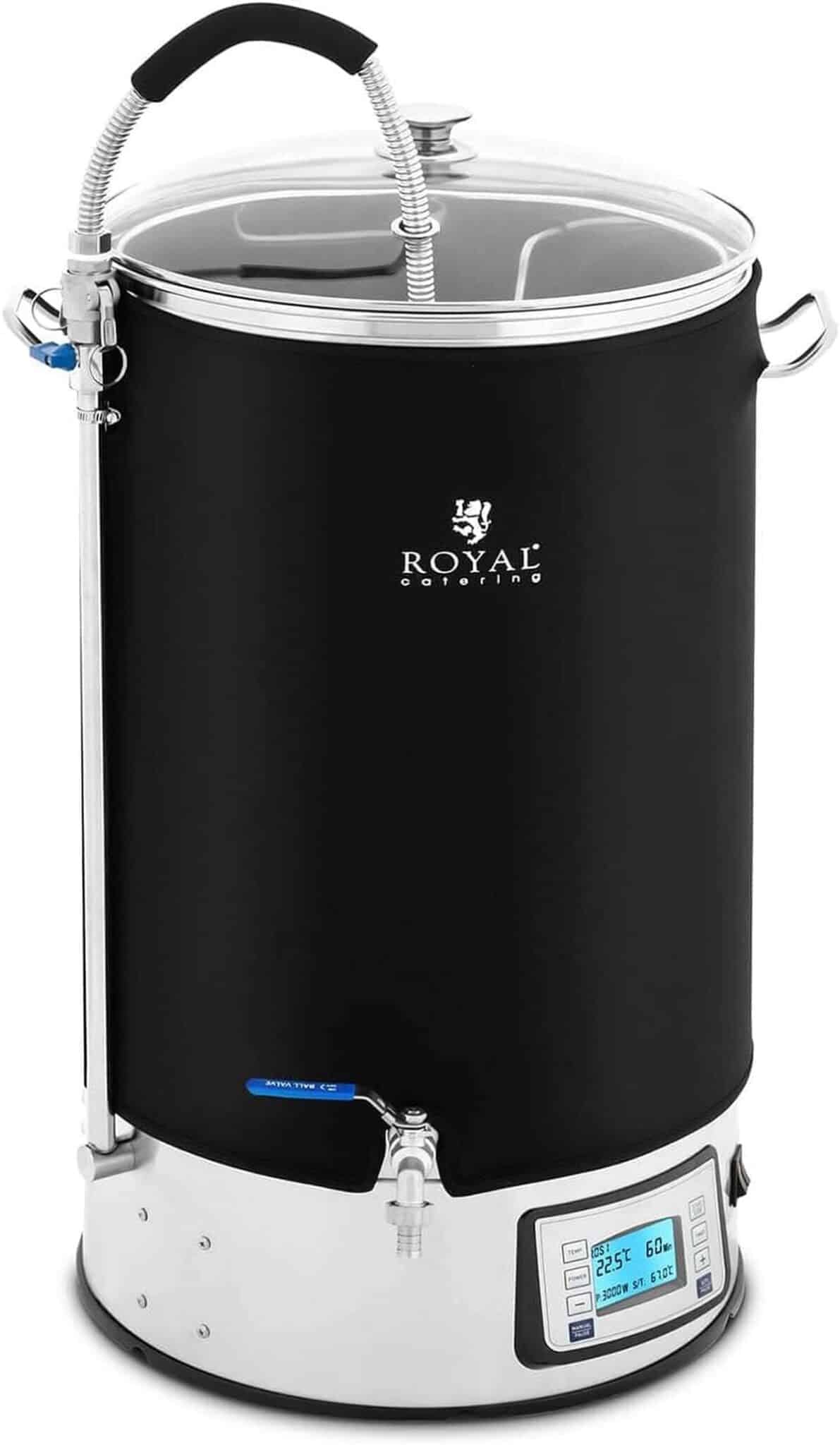 Test de la cuve de brassage Royal Catering RCBM-60IN 60 l 3000 W