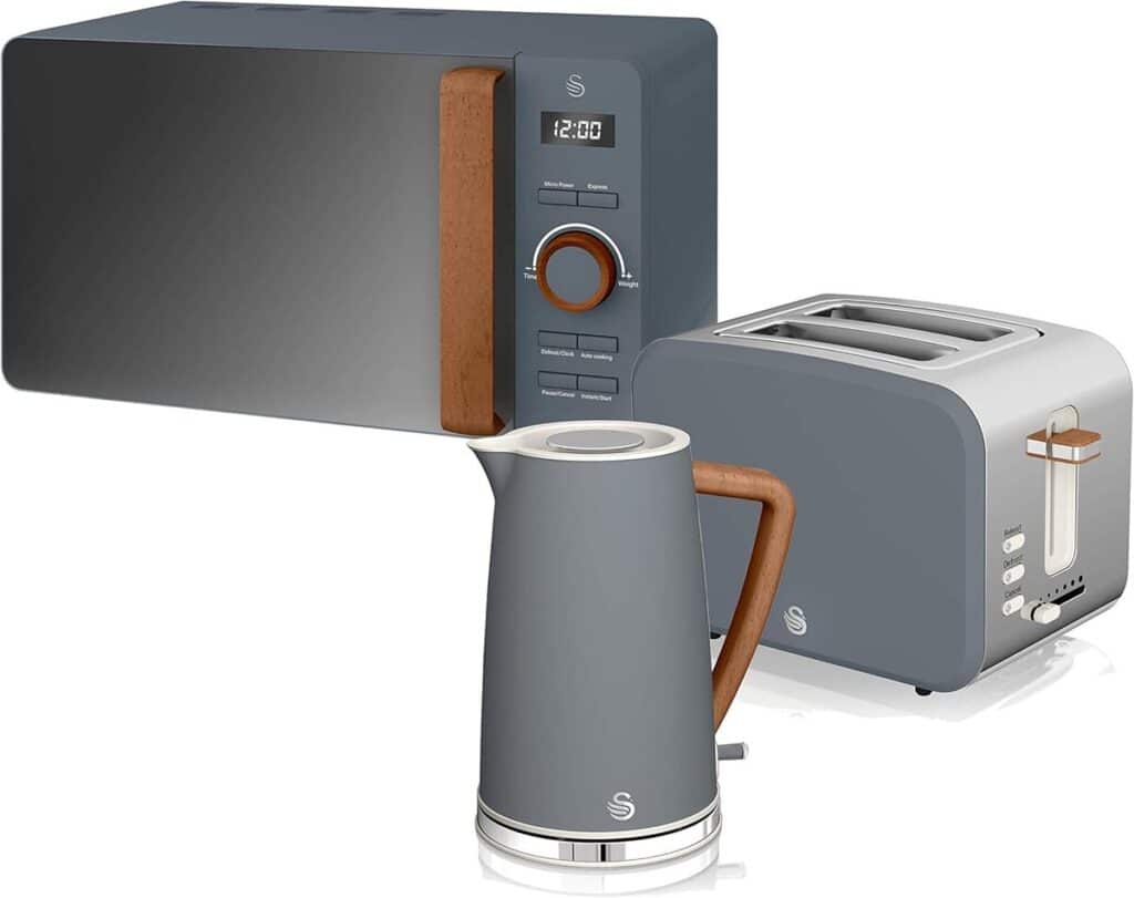 Test du set petit-déjeuner Swan Nordic : bouilloire, grille-pain et micro-ondes design moderne