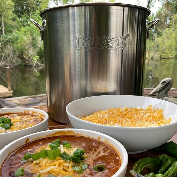 Bayou Classic Steel Bayou Bouilloire en acier inoxydable, 40 litres