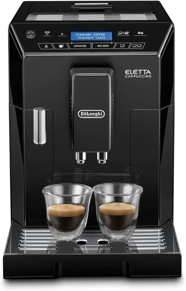 De'Longhi Eletta, Machine expresso avec broyeur, technologie exclusive boissons lactées, ECAM 44.660.B, 2L,Noir