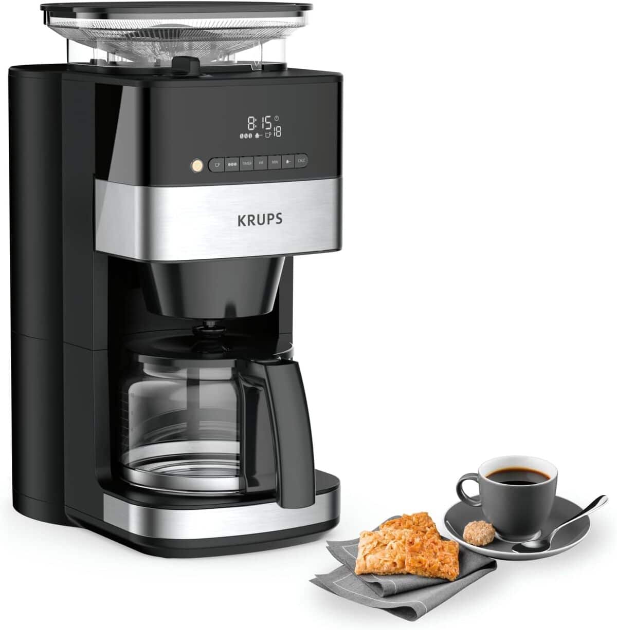 Test cafetière Krups Grind Aroma programmable 10 tasses
