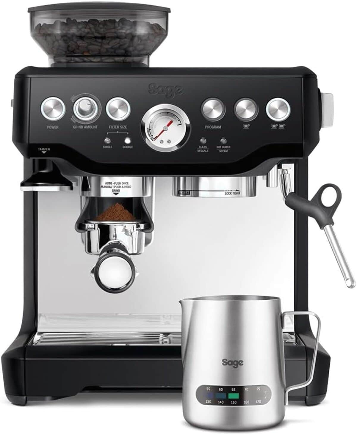Test de la machine à café Sage The Barista Express - mousseur manuel