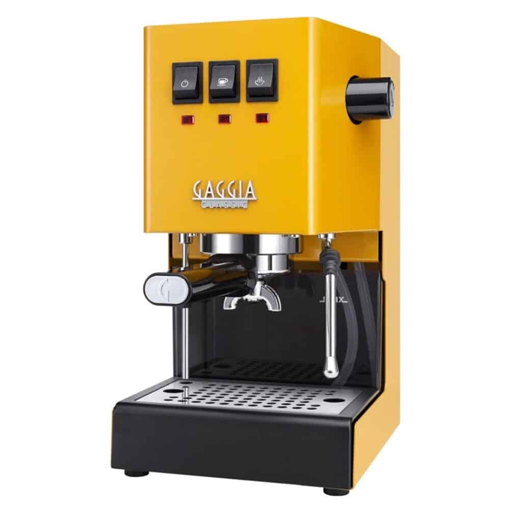 Test : gaggia Classic Evo Pro expresso jaune soleil