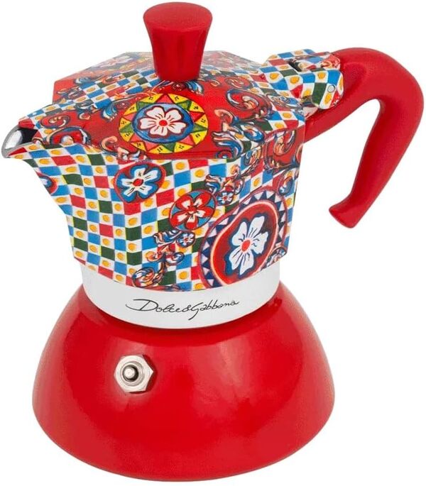 Bialetti Dolce & Gabbana Mochinduction 2 tasses à induction et feu direct (cafetière, makinetta expresso)