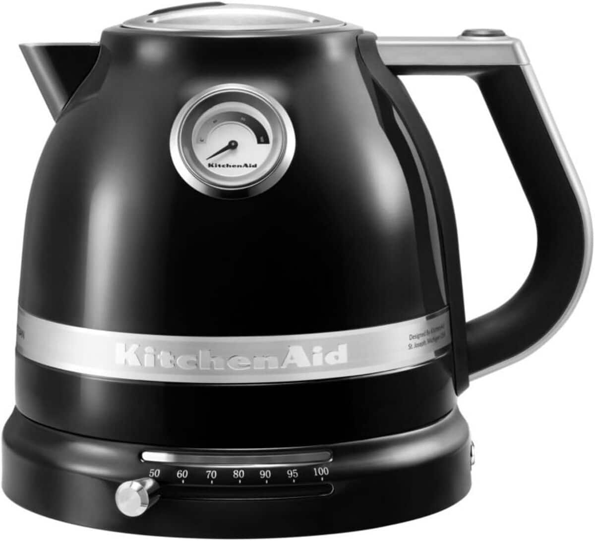 Test de la bouilloire KitchenAid Artisan température réglable 1, 5 L noir onyx