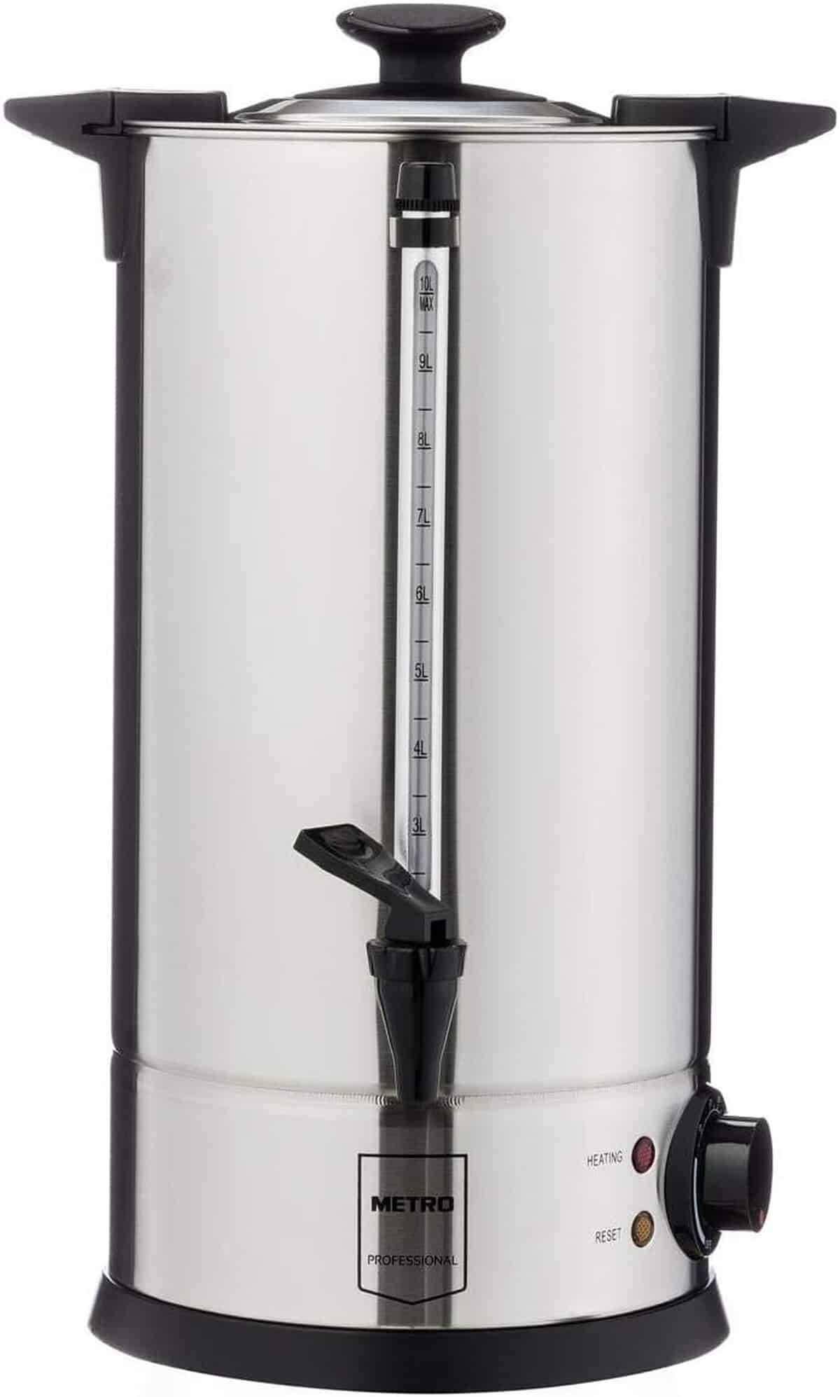 Test de la bouilloire METRO Professional GWB1020 : performance et capacité de 20 l