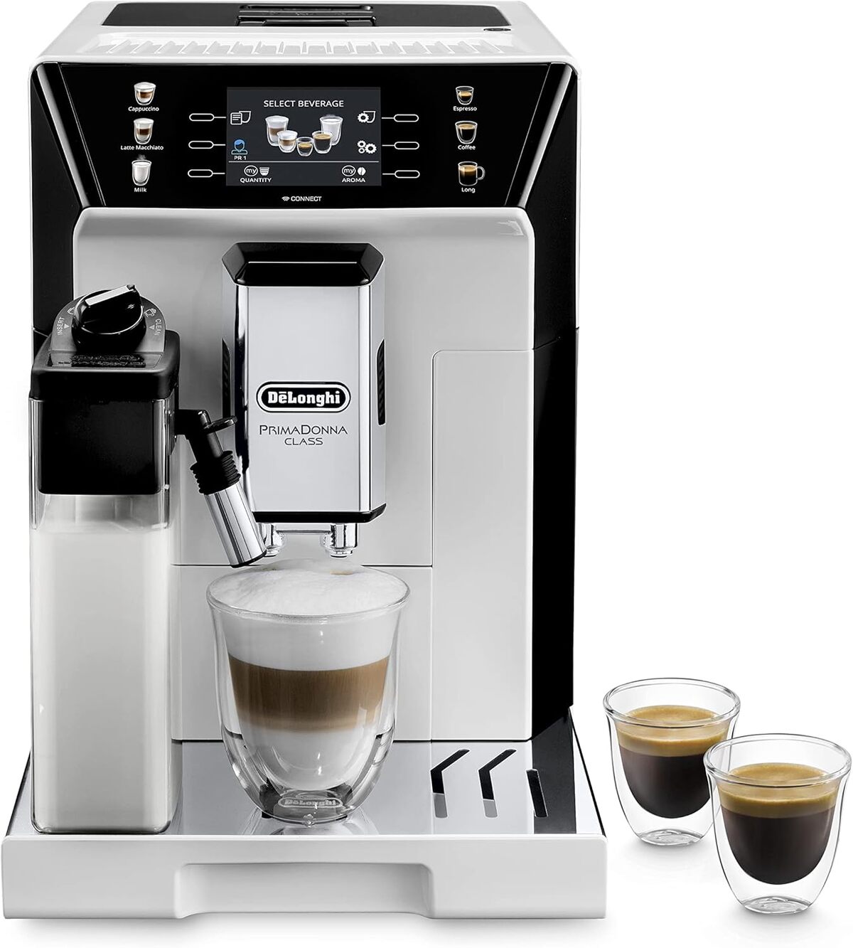 Test : machine à café De'Longhi PrimaDonna Class ECAM550.65.W, 1450W