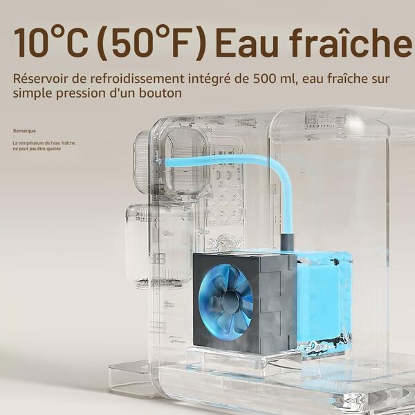 Joydeem - Distributeur instantané d'eau chaude et froide, cafetière automatique à thé et café, température et volume réglables, sans BPA, 3,5 l 12 onces