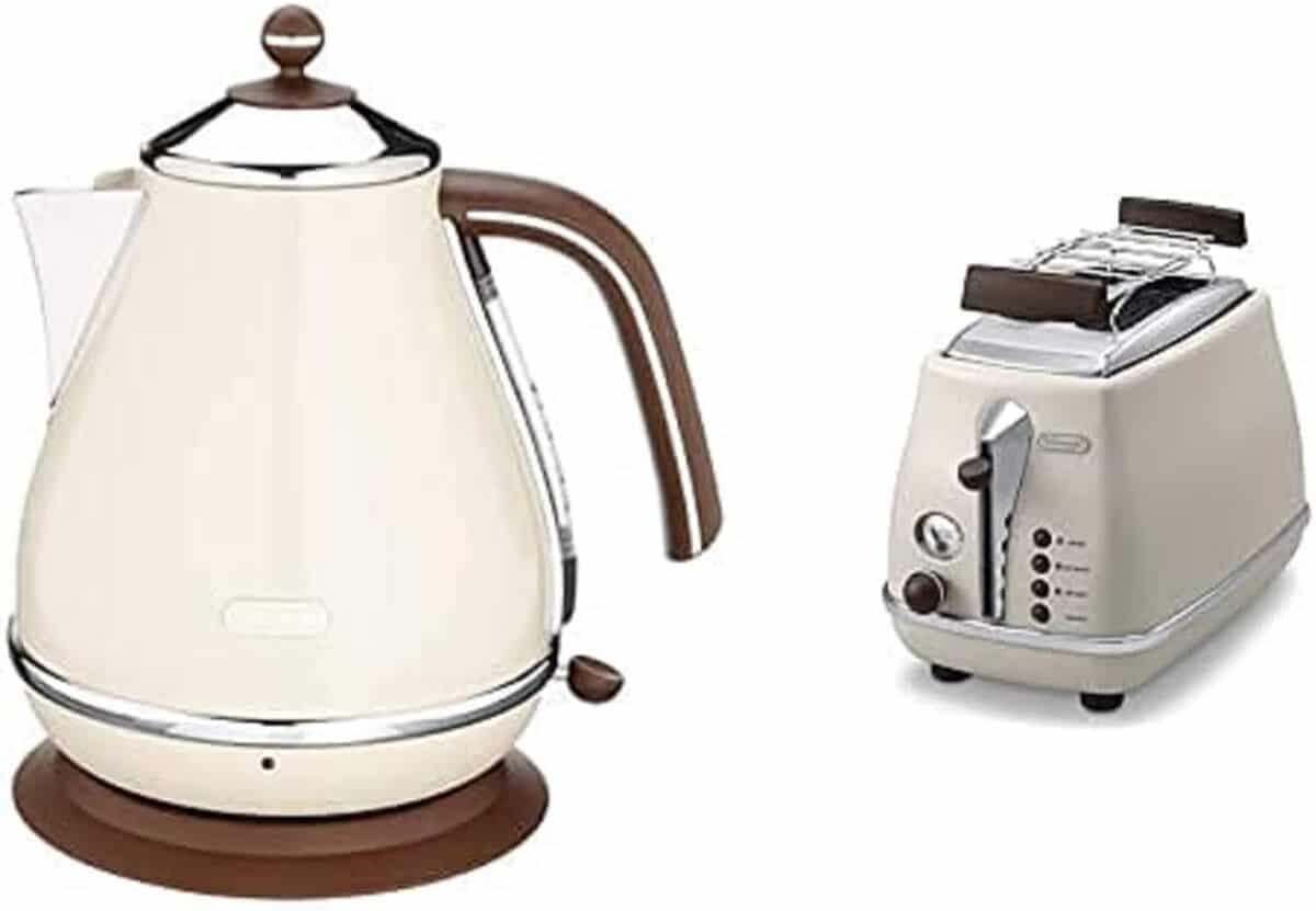 Test : bouilloire DeLonghi KBOV 2026 et grille-pain Icona Vintage