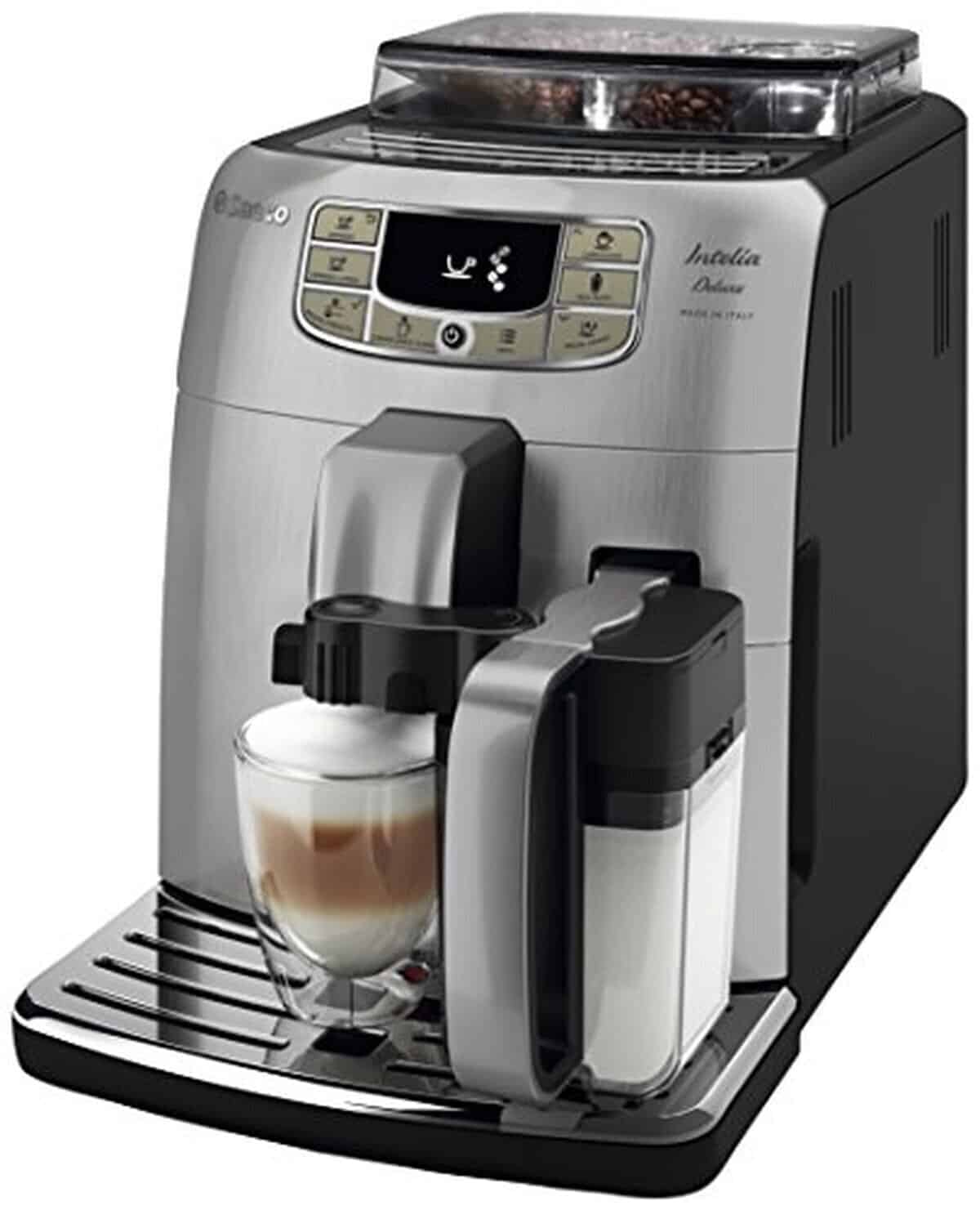 Test de la cafetière Saeco Intelia Deluxe avec cappuccinatore metal