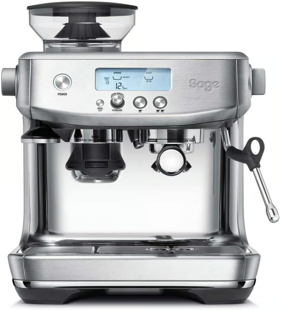 Test de la Sage The Barista Pro : machine à café performante en bleu prune