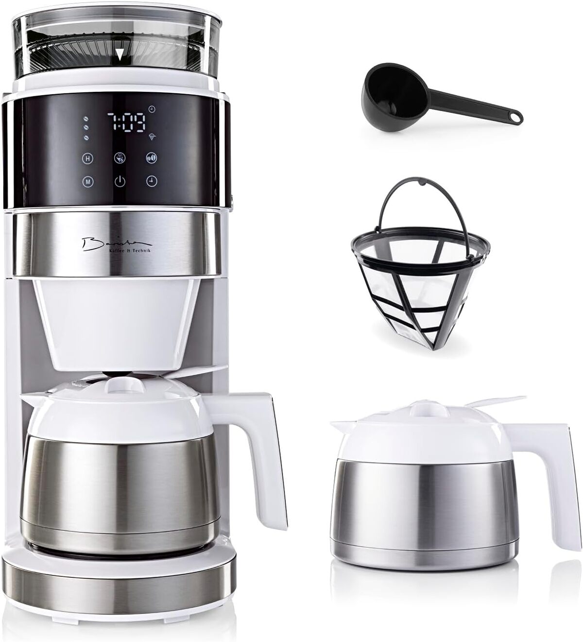 Test : machine à café Barista digitale avec broyeur et carafe 800W