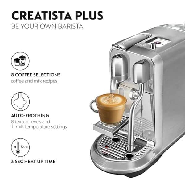 Découvrez notre test détaillé de la machine à café Nespresso Creatista Plus en inox : performance, design et avis sur ses fonctionnalités à 1600 W.