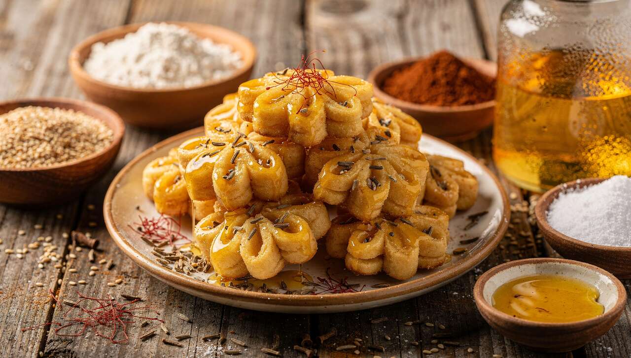 Recette de chabakia : les délicieux biscuits marocains croustillants et miellés