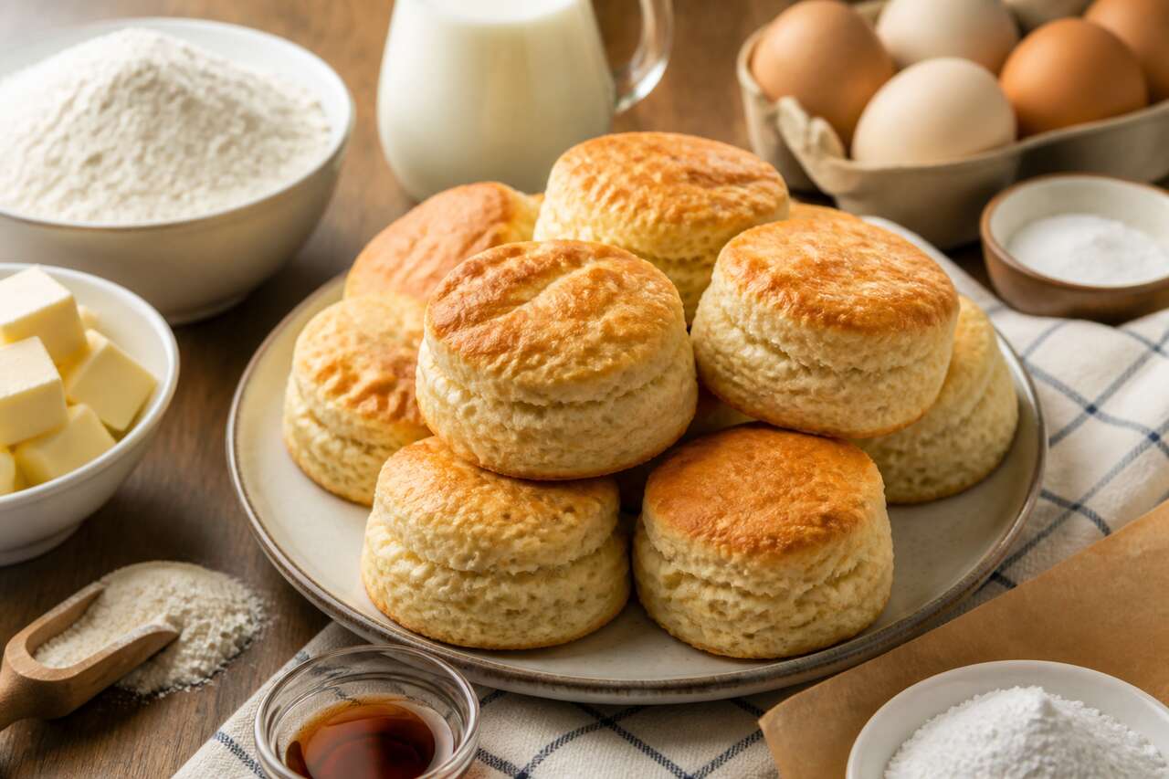 Recette de biscuit nature simple et moelleux