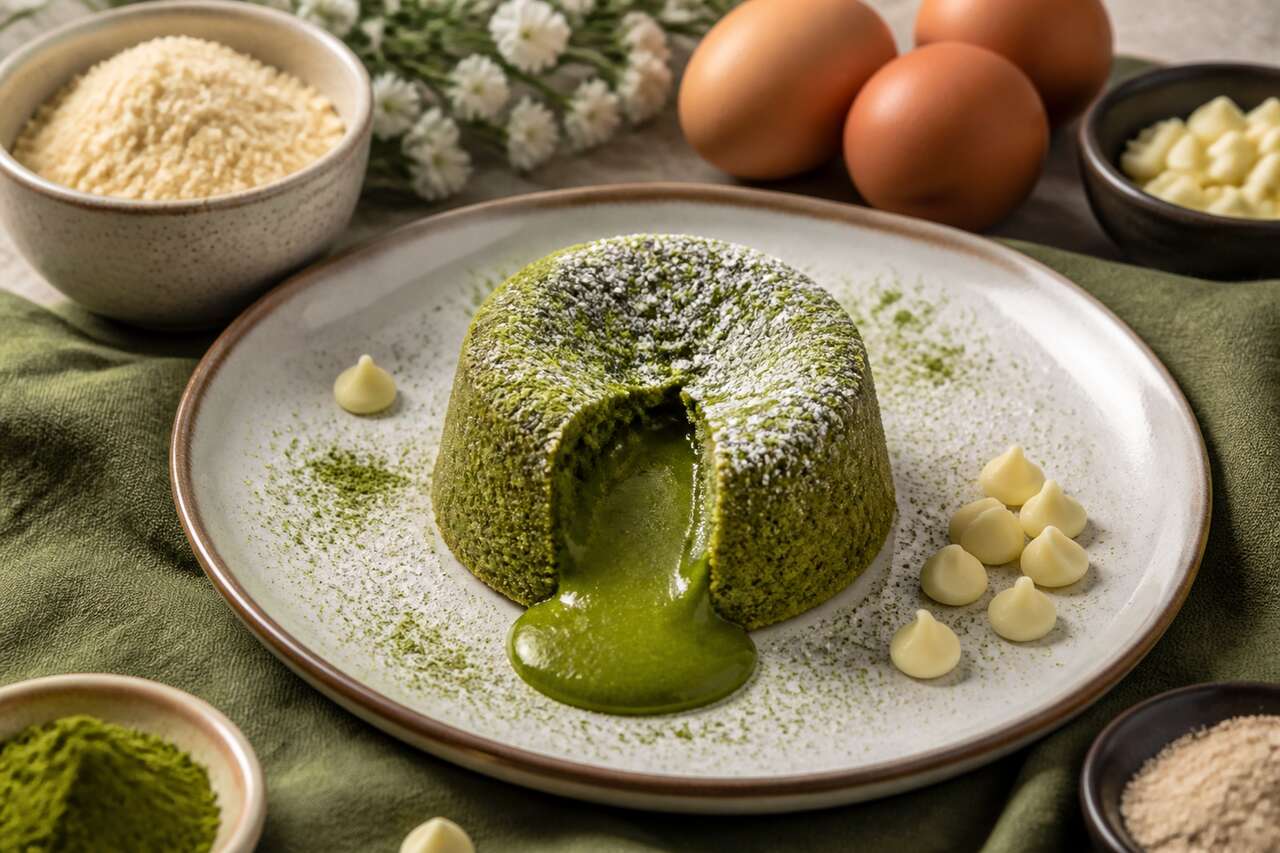 Recette du coulant au thé matcha