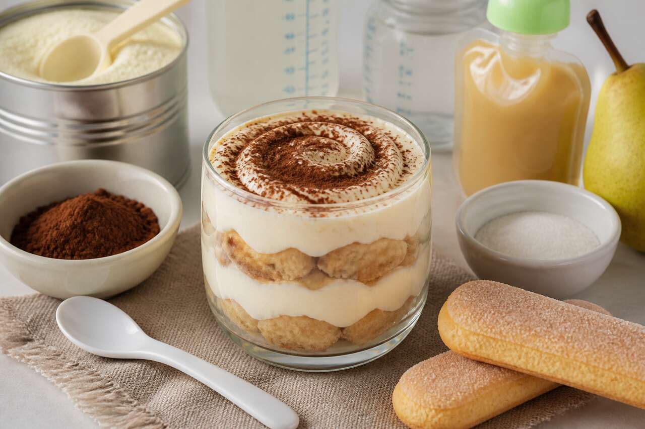 Recette de tiramisu pour bébé aux biscuits boudoirs
