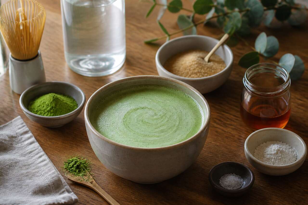 Recette de matcha latte maison facile et onctueux