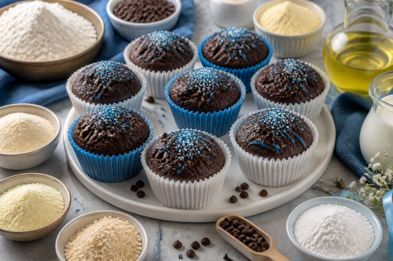 Recette de muffins pour un baptême de garçon