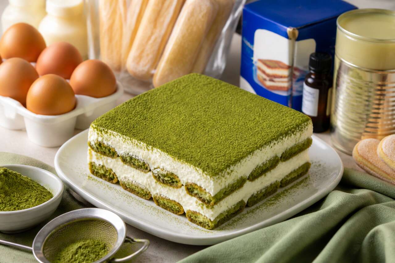 Recette du tiramisu au thé matcha