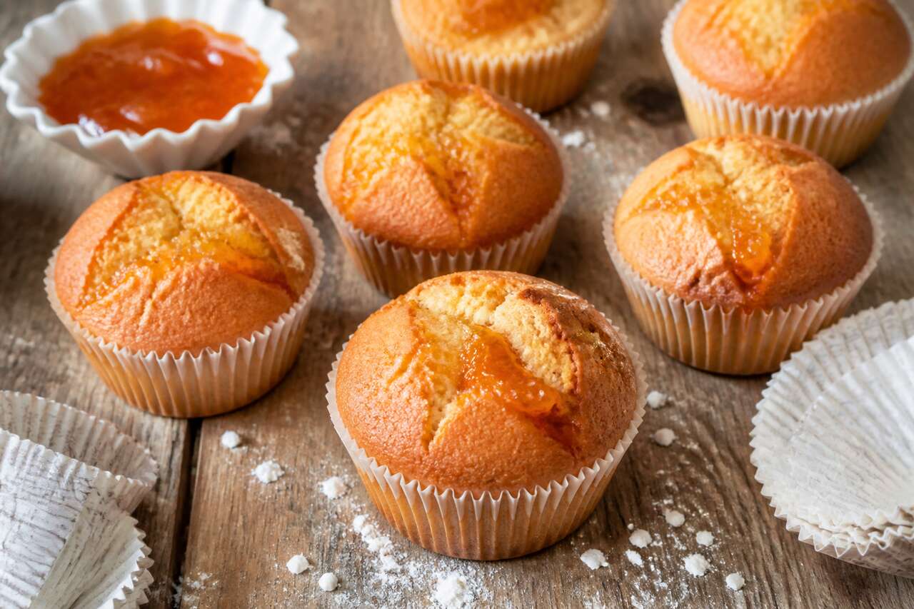 Recette facile de muffins à la confiture d'abricot