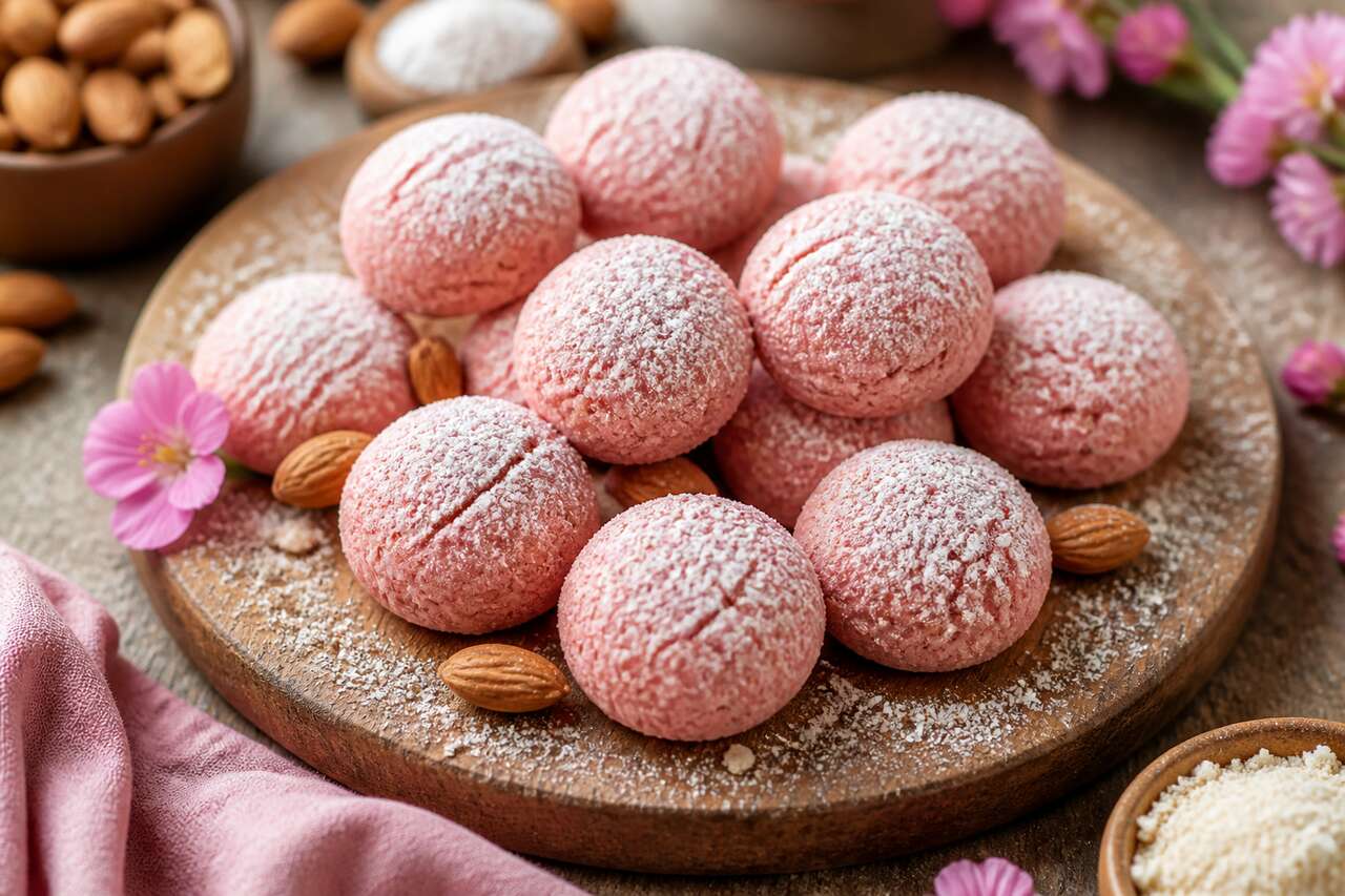 Recette d'amaretti aux biscuits roses de Reims