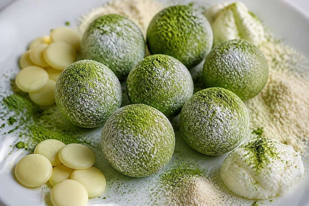 Recette de truffes au thé vert matcha