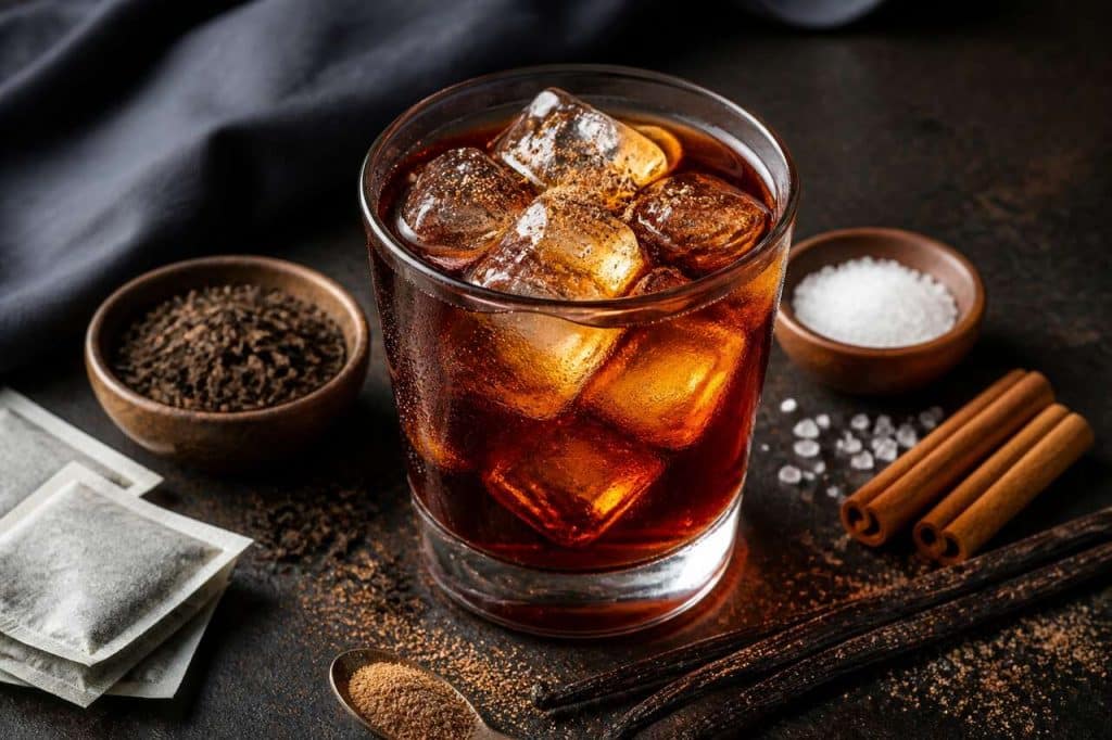 Recette de cocktail au cola et thé noir sans alcool