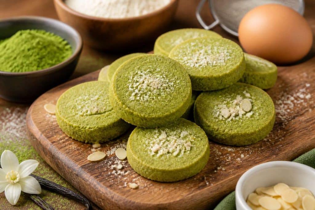 Recette de sablés au thé matcha : facile et rapide