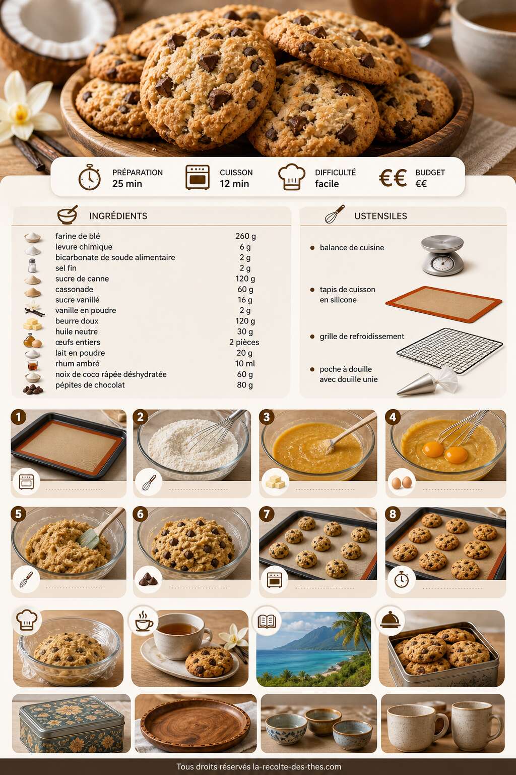 Fiche recette Recette de biscuits r&eacute;unionnais : savoureux et faciles &agrave; pr&eacute;parer