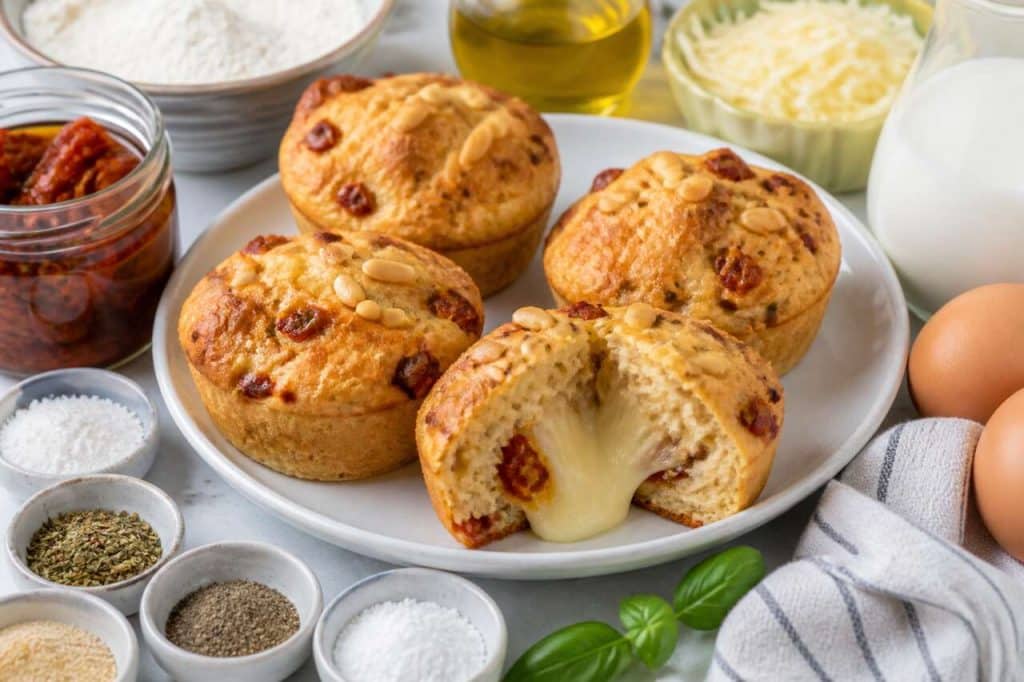Recette facile de muffins tomates mozzarella