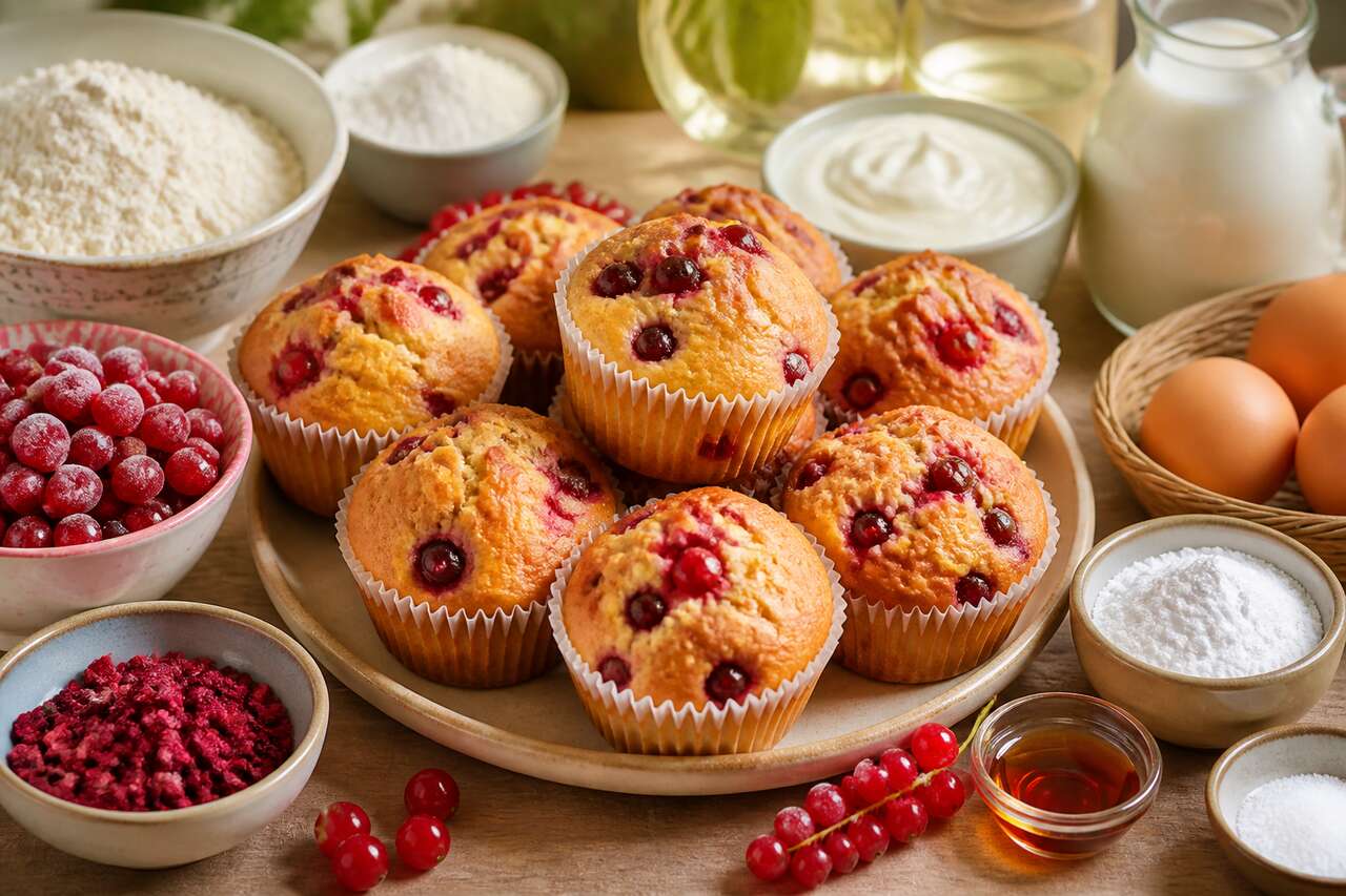 Recette facile de muffins aux groseilles