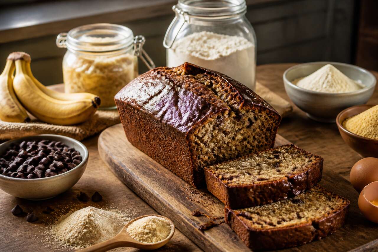Recette facile de banana bread aux pépites de chocolat