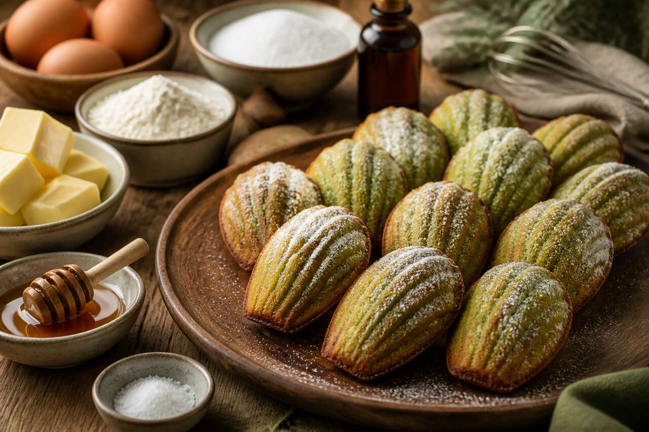 Recette de madeleines au thé vert matcha