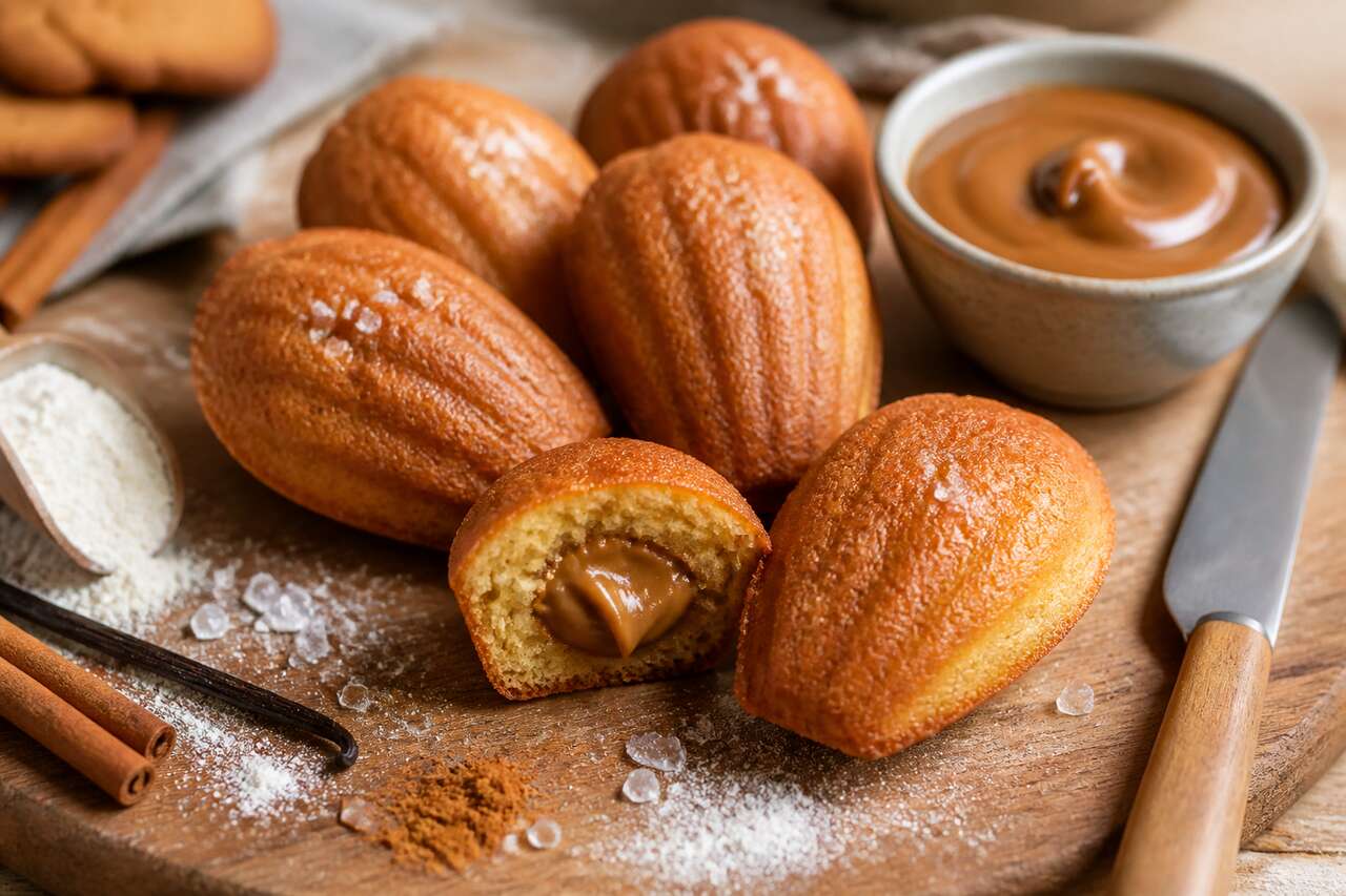 Recette de madeleines à la pâte de spéculoos : fondantes et irrésistibles