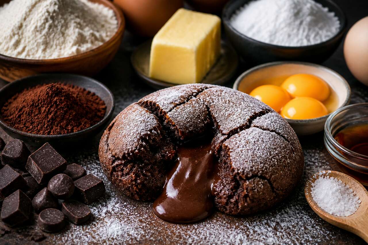 Recette du biscuit coulant au chocolat
