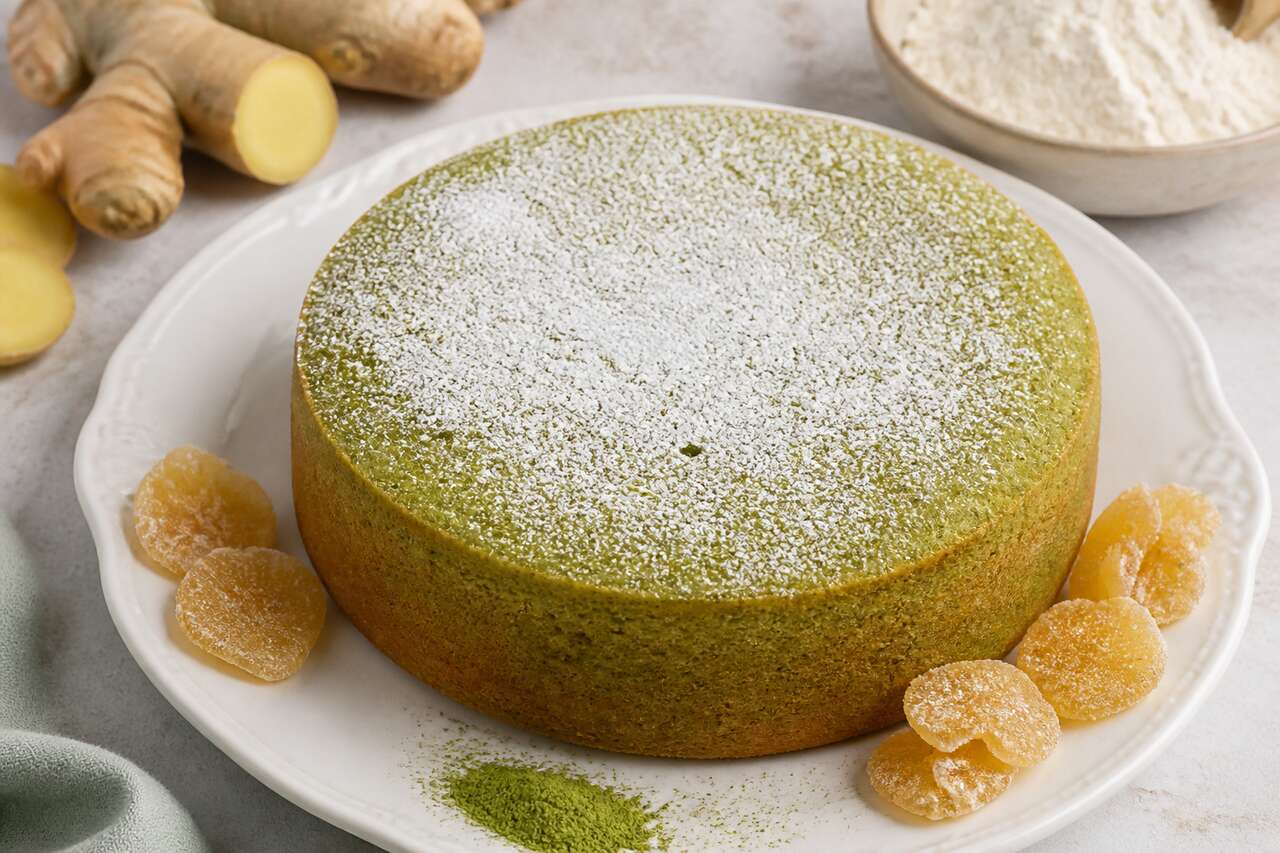Recette du matcha cake au gingembre