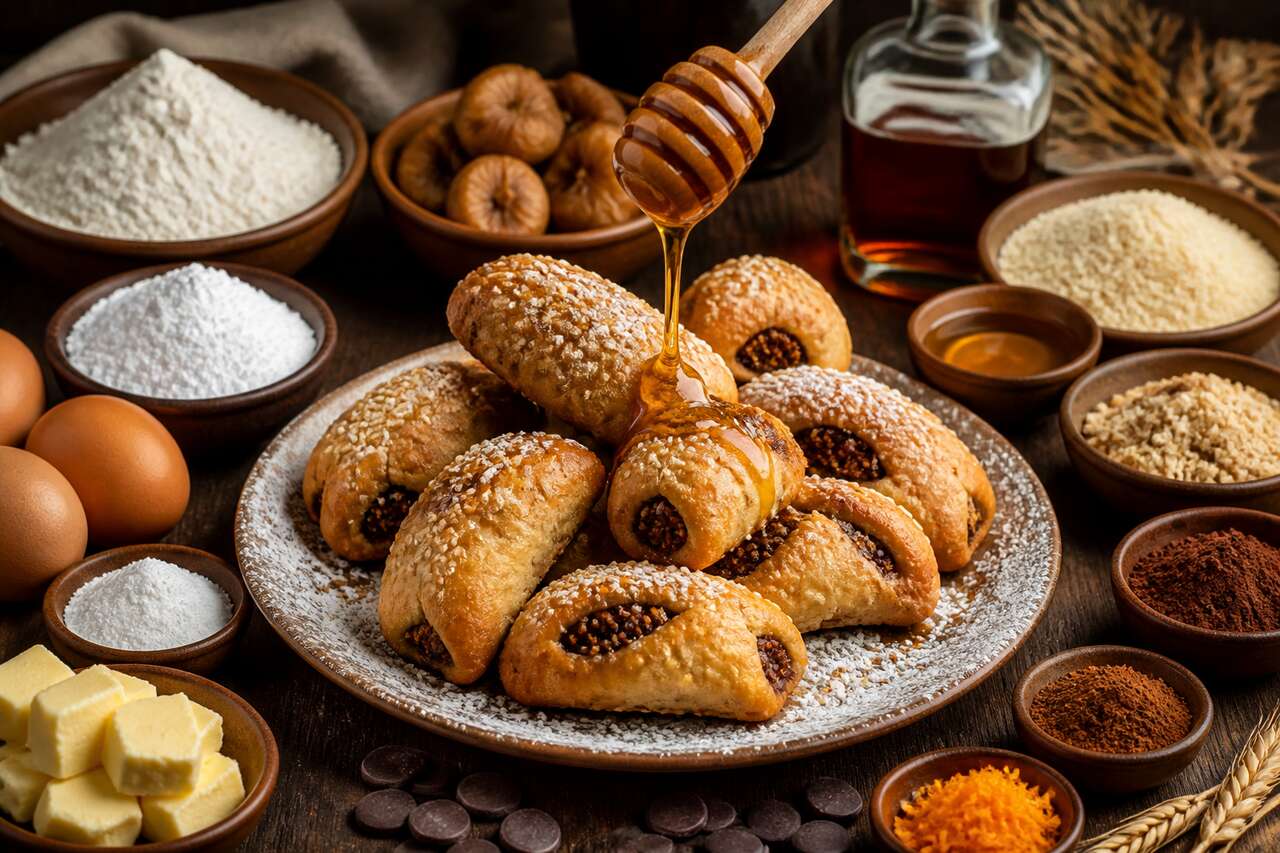 Recette de buccellatini : les délicieux biscuits siciliens fourrés aux figues