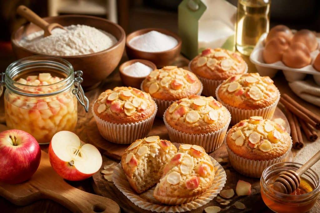 Recette de muffins à la Pink Lady : moelleux et fruités